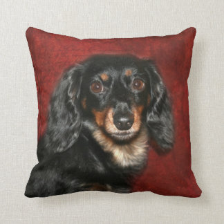 Dachshund face cushion