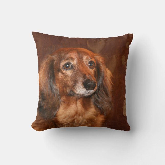 Dachshund face cushion (Front)
