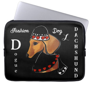 DACHSHUND   FASHION  LAPTOP SLEEVE