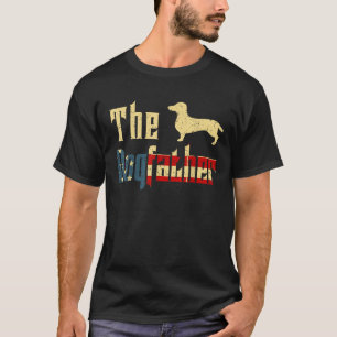 Dachshund Father Day Gift Dogfather Weiner Dog Dad T-Shirt