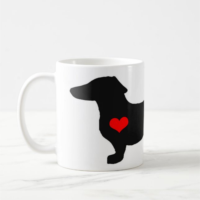 Dachshund Female Sweetheart mug (Left)