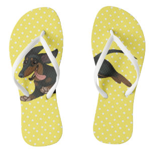 Dachshund Flip Flops Wiener Dog Shoes