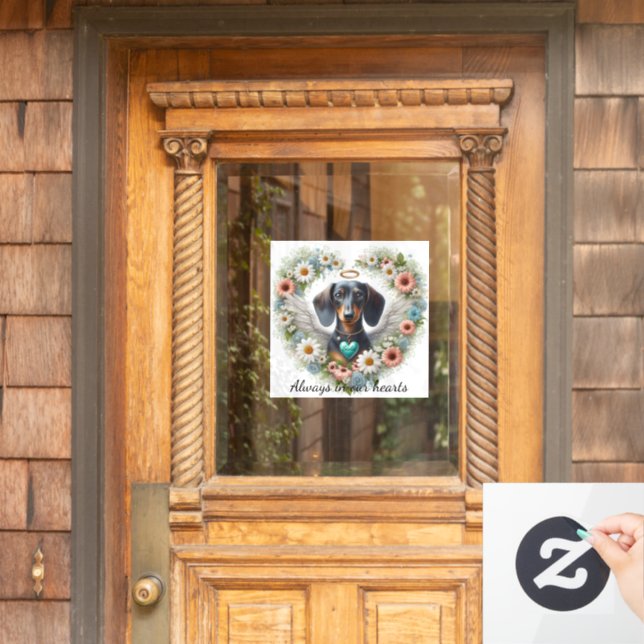 Dachshund Floral Heart (Home Door)