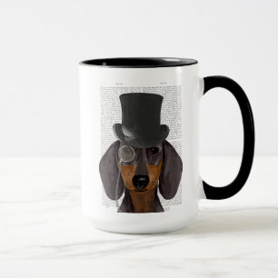 Dachshund, Formal Hound and Hat Mug