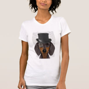 Dachshund, Formal Hound and Hat T-Shirt