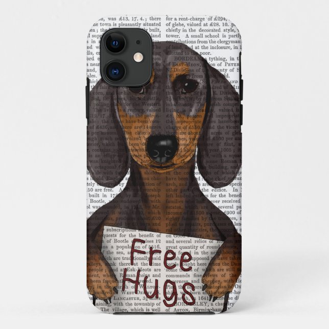 Dachshund Free Hugs Case-Mate iPhone Case (Back)