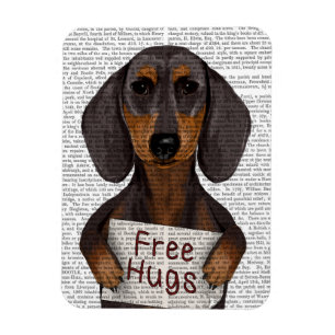 Dachshund Free Hugs Magnet