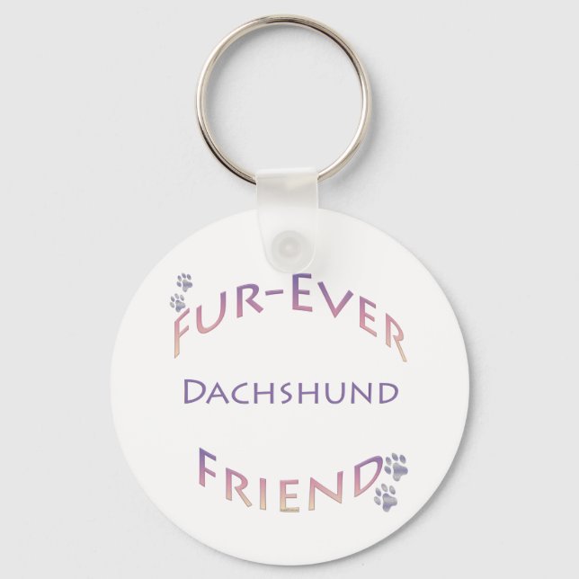 Dachshund Furever Key Ring (Front)