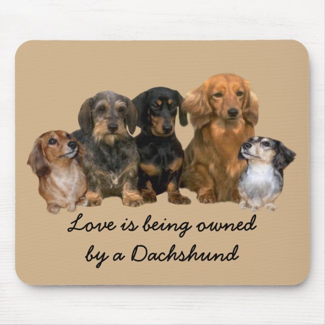 Dachshund Gang Mousepad (Front)