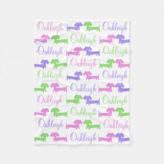 Dachshund Gender Neutral Nursery Blanket