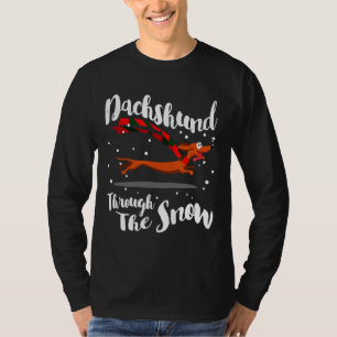 Dachshund Gif Through The Snow T-Shirt