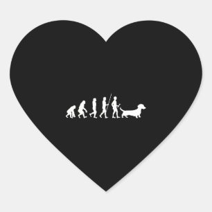 Dachshund Gift Dixie Wiener Doxie Dackel Heart Sticker