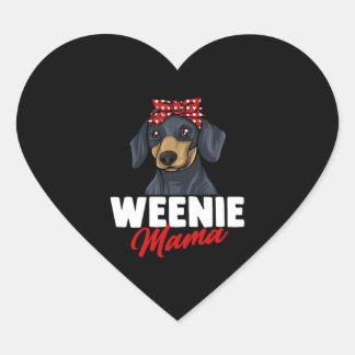 Dachshund Gift Dixie Wiener Doxie Dackel     Heart Sticker