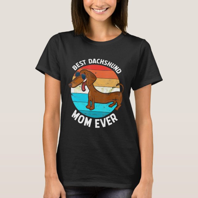 Dachshund Gifts For Women Dachshund Mum  T-Shirt (Front)