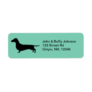Dachshund Gifts Return Address Label