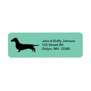 Dachshund Gifts Return Address Label