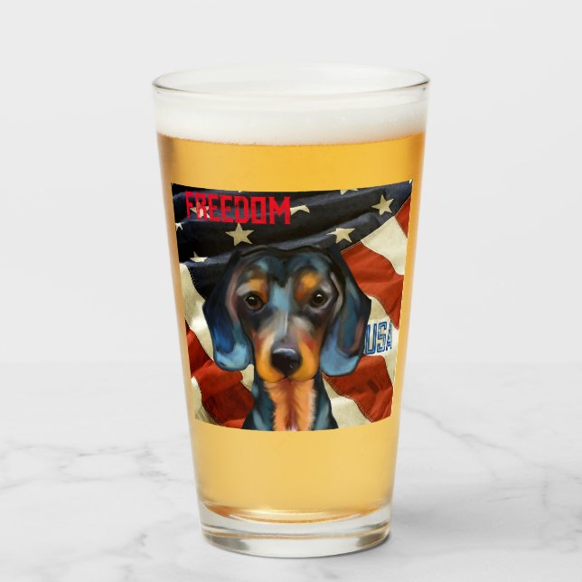 Dachshund      glass (Front Filled)