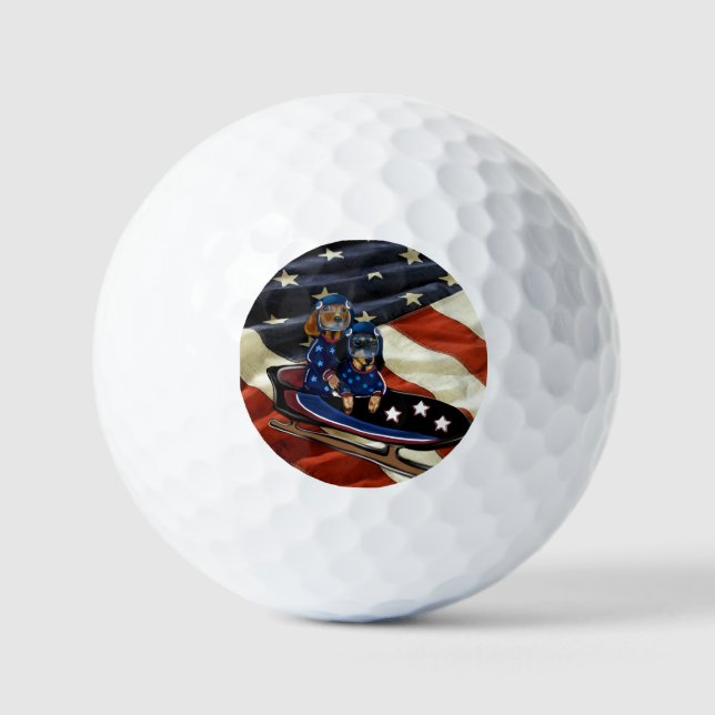 DACHSHUND  GOLF BALLS (Front)