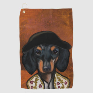 DACHSHUND GOLF TOWEL