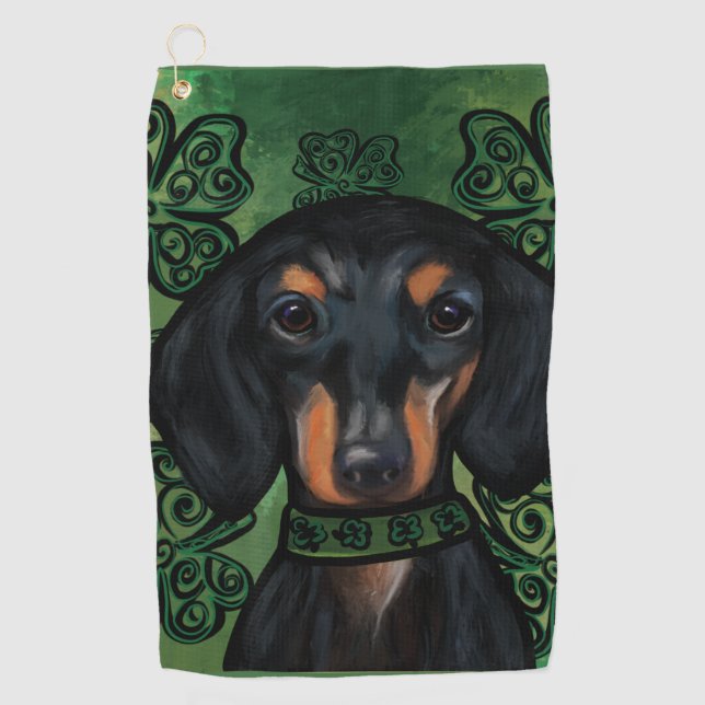 DACHSHUND          GOLF TOWEL (Front)