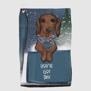 DACHSHUND GOLF TOWEL