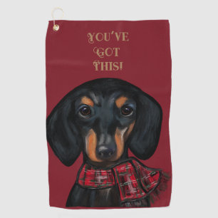 DACHSHUND GOLF TOWEL