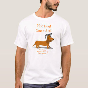 Dachshund Graduation Shirt Template