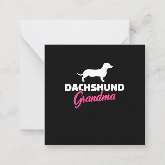 Dachshund Grandma Card (Front)