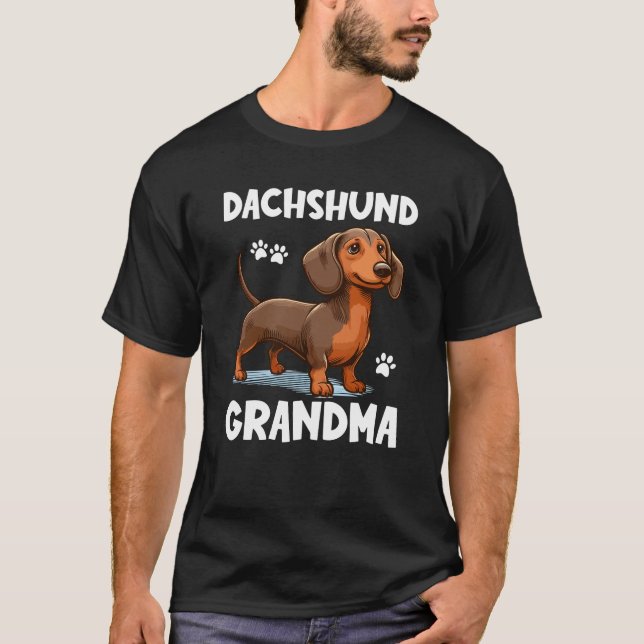 Dachshund Grandma T-Shirt (Front)