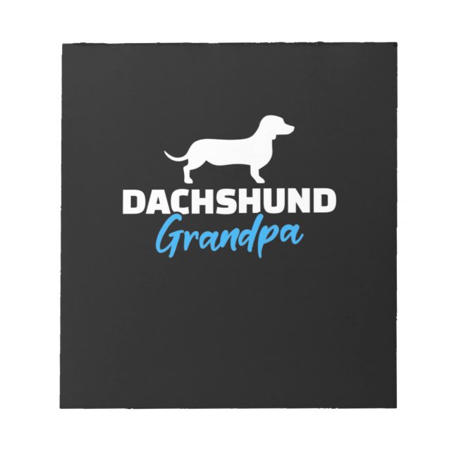 Dachshund Grandpa Notepad (Front)