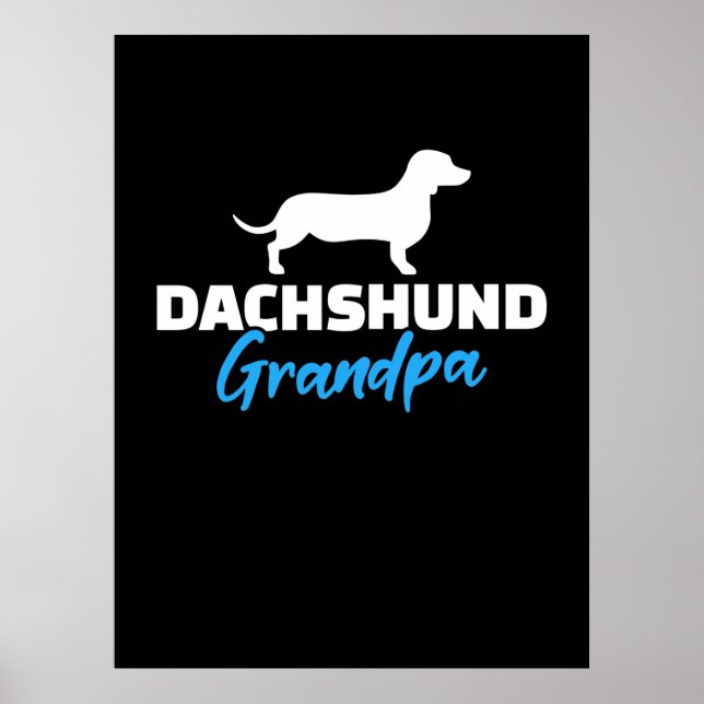 Dachshund Grandpa Poster (Front)
