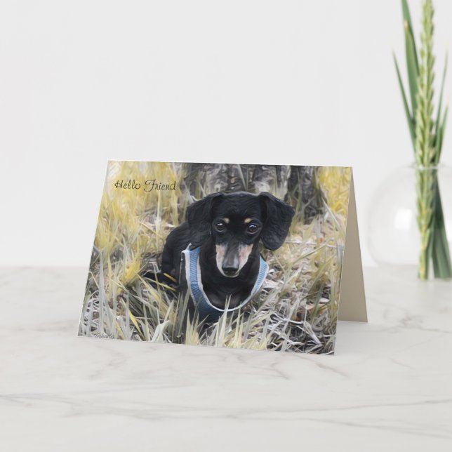 Dachshund Greeting Card (Front)