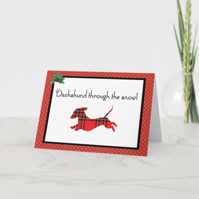 Dachshund Greeting Card (Front)