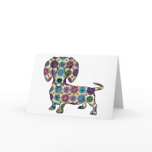 Dachshund Greeting Card