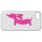 Dachshund + Grey Chevron