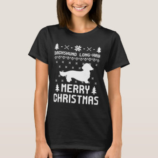 Dachshund Hair Christmas T-Shirt