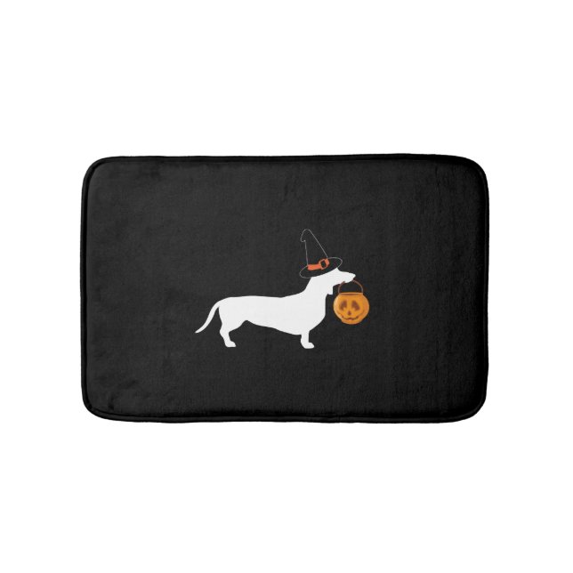 (Dachshund Halloween) Bath Mat (Front)
