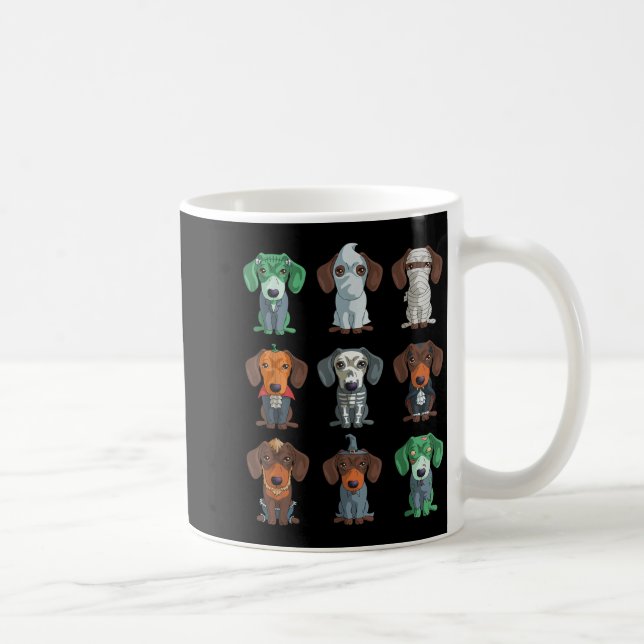 Dachshund Halloween Coffee Mug (Right)