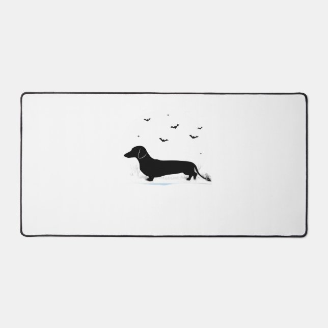 Dachshund Halloween Costume  My Dachshund is My Bo Desk Mat (Front)