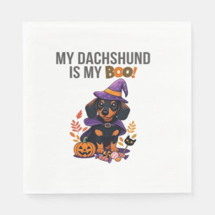 Dachshund Halloween Costume My Dachshund is My Bo Napkin