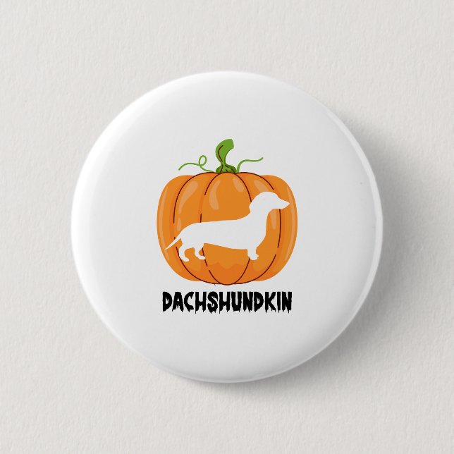 Dachshund Halloween Dog 6 Cm Round Badge (Front)