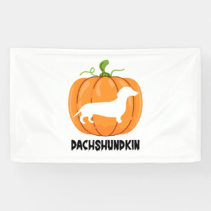 Dachshund Halloween Dog Banner