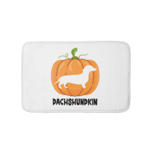 Dachshund Halloween Dog Bath Mat