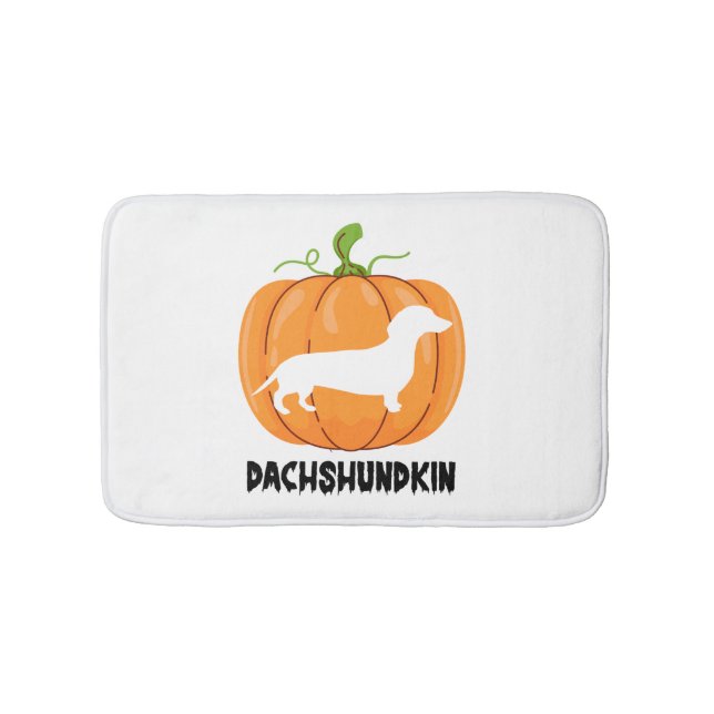 Dachshund Halloween Dog Bath Mat (Front)