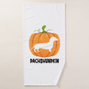 Dachshund Halloween Dog Bath Towel