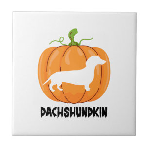 Dachshund Halloween Dog Ceramic Tile
