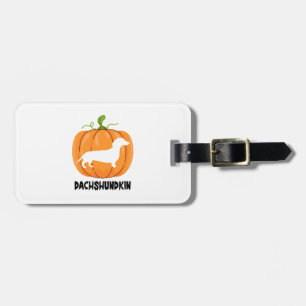 Dachshund Halloween Dog Luggage Tag