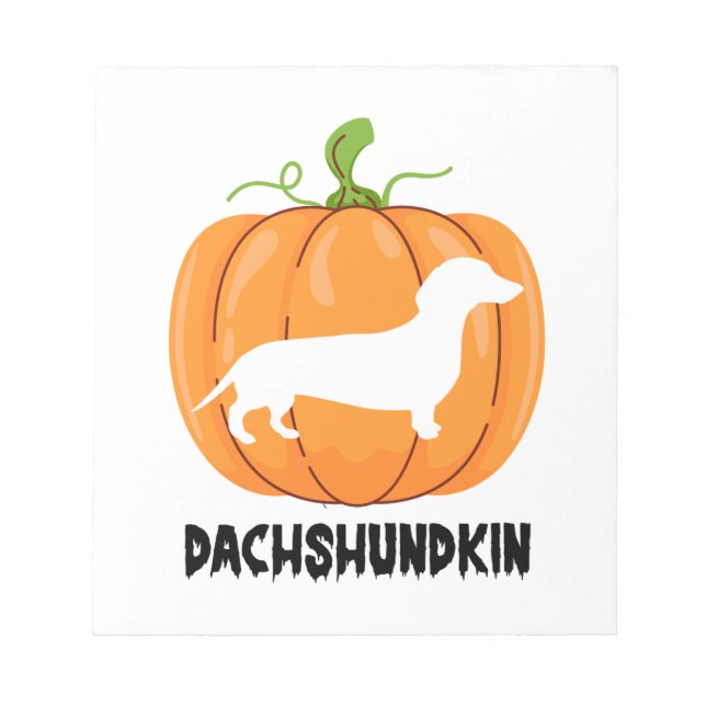 Dachshund Halloween Dog Notepad (Front)
