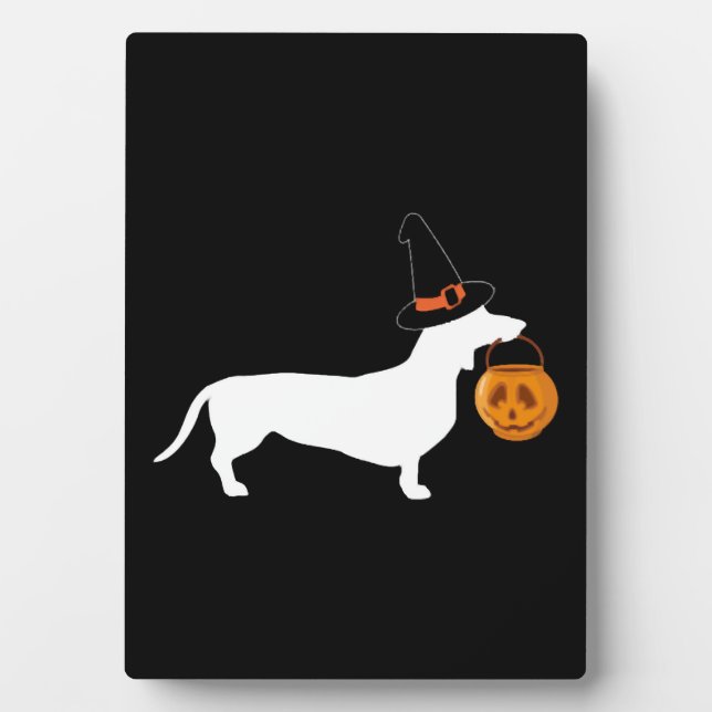 (Dachshund Halloween) Plaque (Front)