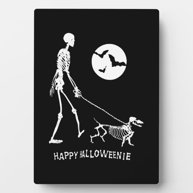 Dachshund Halloween Plaque (Front)